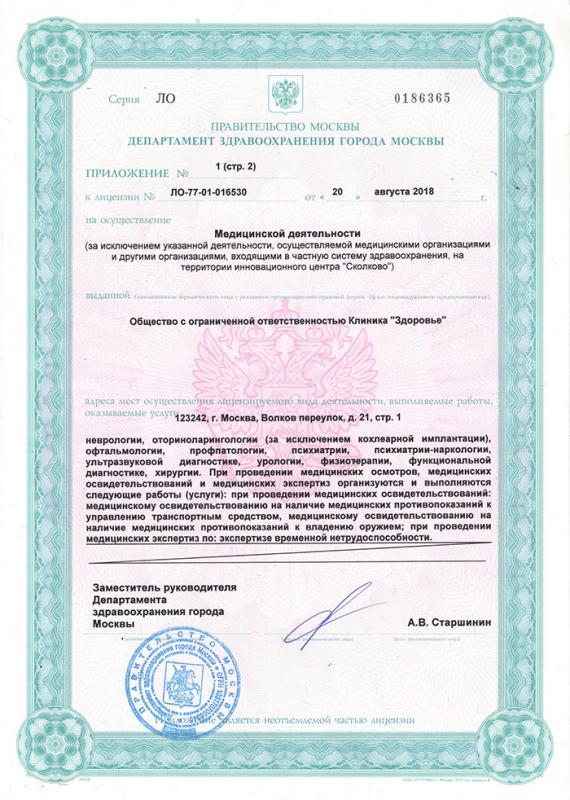 Лицензия на осуществление медицинской деятельности (Страница 2)